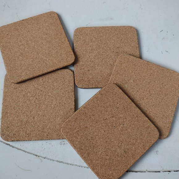 Vintage English Life Set of 5 Wildfowl Cork Coasters Mad in England - Picture 3 of 3